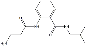 2-[(3-aminopropanoyl)amino]-N-isobutylbenzamide 结构式