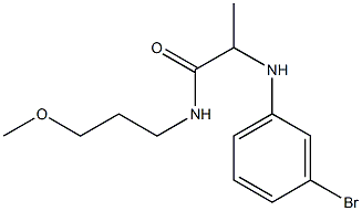 2-[(3-bromophenyl)amino]-N-(3-methoxypropyl)propanamide 结构式