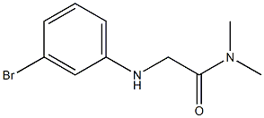 2-[(3-bromophenyl)amino]-N,N-dimethylacetamide 结构式