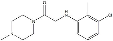 2-[(3-chloro-2-methylphenyl)amino]-1-(4-methylpiperazin-1-yl)ethan-1-one 结构式