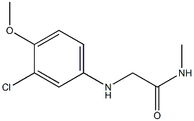 2-[(3-chloro-4-methoxyphenyl)amino]-N-methylacetamide 结构式