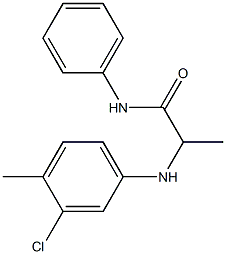 2-[(3-chloro-4-methylphenyl)amino]-N-phenylpropanamide 结构式