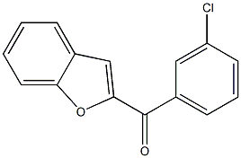 2-[(3-chlorophenyl)carbonyl]-1-benzofuran 结构式