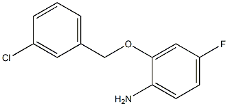 2-[(3-chlorophenyl)methoxy]-4-fluoroaniline 结构式
