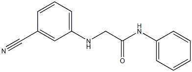 2-[(3-cyanophenyl)amino]-N-phenylacetamide 结构式