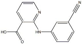 2-[(3-cyanophenyl)amino]pyridine-3-carboxylic acid 结构式