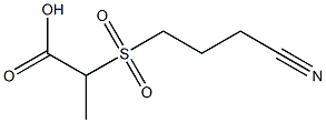 2-[(3-cyanopropyl)sulfonyl]propanoic acid 结构式
