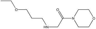 2-[(3-ethoxypropyl)amino]-1-(morpholin-4-yl)ethan-1-one 结构式