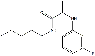 2-[(3-fluorophenyl)amino]-N-pentylpropanamide 结构式