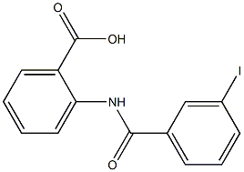 2-[(3-iodobenzene)(methyl)amido]benzoic acid 结构式