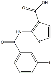 2-[(3-iodobenzene)amido]thiophene-3-carboxylic acid 结构式