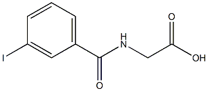 2-[(3-iodophenyl)formamido]acetic acid 结构式