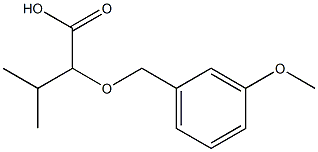2-[(3-methoxybenzyl)oxy]-3-methylbutanoic acid 结构式