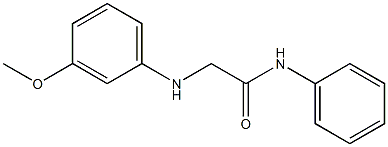 2-[(3-methoxyphenyl)amino]-N-phenylacetamide 结构式