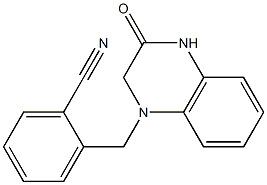 2-[(3-oxo-1,2,3,4-tetrahydroquinoxalin-1-yl)methyl]benzonitrile 结构式