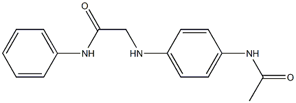 2-[(4-acetamidophenyl)amino]-N-phenylacetamide 结构式
