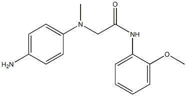 2-[(4-aminophenyl)(methyl)amino]-N-(2-methoxyphenyl)acetamide 结构式