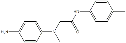 2-[(4-aminophenyl)(methyl)amino]-N-(4-methylphenyl)acetamide 结构式