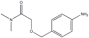 2-[(4-aminophenyl)methoxy]-N,N-dimethylacetamide 结构式