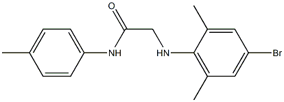 2-[(4-bromo-2,6-dimethylphenyl)amino]-N-(4-methylphenyl)acetamide 结构式