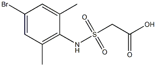 2-[(4-bromo-2,6-dimethylphenyl)sulfamoyl]acetic acid 结构式