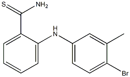 2-[(4-bromo-3-methylphenyl)amino]benzene-1-carbothioamide 结构式