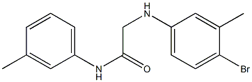 2-[(4-bromo-3-methylphenyl)amino]-N-(3-methylphenyl)acetamide 结构式