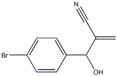 2-[(4-bromophenyl)(hydroxy)methyl]prop-2-enenitrile 结构式