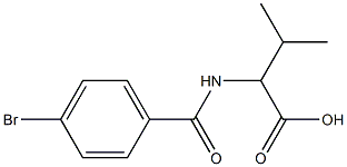 2-[(4-bromophenyl)formamido]-3-methylbutanoic acid 结构式