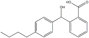 2-[(4-butylphenyl)(hydroxy)methyl]benzoic acid 结构式