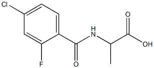2-[(4-chloro-2-fluorophenyl)formamido]propanoic acid 结构式
