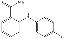 2-[(4-chloro-2-methylphenyl)amino]benzene-1-carbothioamide 结构式