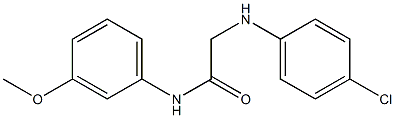2-[(4-chlorophenyl)amino]-N-(3-methoxyphenyl)acetamide 结构式