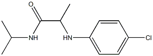 2-[(4-chlorophenyl)amino]-N-(propan-2-yl)propanamide 结构式