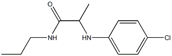 2-[(4-chlorophenyl)amino]-N-propylpropanamide 结构式