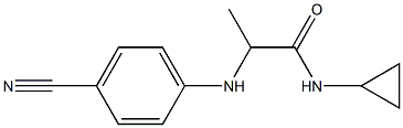 2-[(4-cyanophenyl)amino]-N-cyclopropylpropanamide 结构式