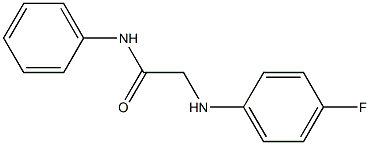 2-[(4-fluorophenyl)amino]-N-phenylacetamide 结构式