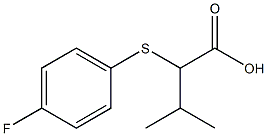 2-[(4-fluorophenyl)sulfanyl]-3-methylbutanoic acid 结构式