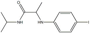 2-[(4-iodophenyl)amino]-N-(propan-2-yl)propanamide 结构式