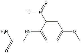 2-[(4-methoxy-2-nitrophenyl)amino]acetamide 结构式