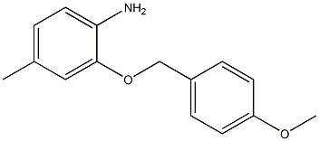 2-[(4-methoxybenzyl)oxy]-4-methylaniline 结构式