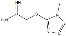 2-[(4-methyl-4H-1,2,4-triazol-3-yl)sulfanyl]ethanimidamide 结构式