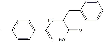 2-[(4-methylbenzoyl)amino]-3-phenylpropanoic acid 结构式