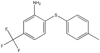 2-[(4-methylphenyl)sulfanyl]-5-(trifluoromethyl)aniline 结构式