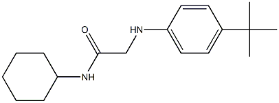 2-[(4-tert-butylphenyl)amino]-N-cyclohexylacetamide 结构式