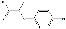 2-[(5-bromopyridin-2-yl)thio]propanoic acid 结构式