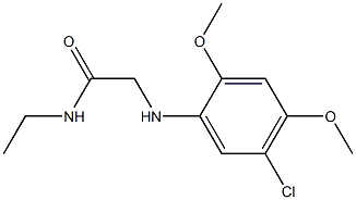 2-[(5-chloro-2,4-dimethoxyphenyl)amino]-N-ethylacetamide 结构式