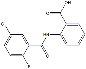 2-[(5-chloro-2-fluorobenzene)amido]benzoic acid 结构式