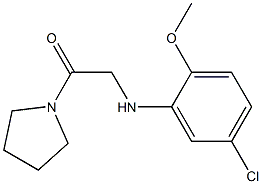 2-[(5-chloro-2-methoxyphenyl)amino]-1-(pyrrolidin-1-yl)ethan-1-one 结构式