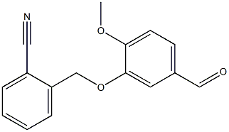 2-[(5-formyl-2-methoxyphenoxy)methyl]benzonitrile 结构式